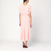 Victoria Beckham Pink satin midi dress