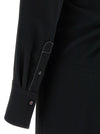 Victoria Beckham Long Sleeve Polo Collar Midi Dress