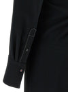 Victoria Beckham Long Sleeve Polo Collar Midi Dress
