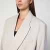 Victoria Beckham Pumice-coloured double-breasted jacket