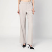  Victoria Beckham Pumice-coloured trousers in wool blend