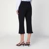 Victoria Beckham Cropped black trousers in wool blend