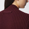 Victoria Beckham Ribbed Sweater in Dark Grey Wool and Cashmere