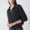 Victoria Beckham Genevieve sweater in grey mélange cashmere blend