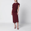 Victoria Beckham Victoria stretch cady ankle-length dress in cinnabar red
