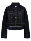 Victoria Beckham Denim Cropped Jacket