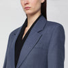 Victoria Beckham Katherine single-breasted jacket in blue mélange wool blend