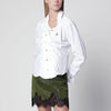 Vivienne Westwood Drunken cotton poplin shirt with Orb embroidery, white