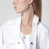 Vivienne Westwood Drunken cotton poplin shirt with Orb embroidery, white