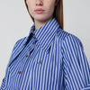 Vivienne Westwood Blue striped short-sleeve shirt