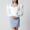 Vivienne Westwood Sunday corset top in white cotton