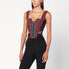 Vivienne Westwood Juliet wool corset with Scarlet Tartan pattern