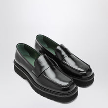  VINNY''s Black leather Peeters moccasins