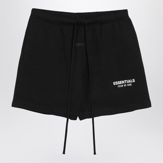 Fear of God Essentials Black shorts with logo