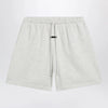 Fear of God Essentials Classic light grey mélange fleece sports shorts