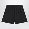 Fear of God Essentials Black cotton fleece shorts with logo