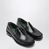 VINNY''s Black leather Micahel moccasins