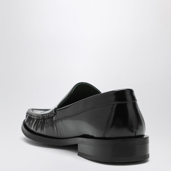 VINNY''s Black leather Micahel moccasins
