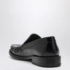 VINNY's Black leather Micahel moccasins