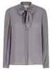 Tory Burch Georgette Bow Blouse