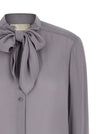 Tory Burch Georgette Bow Blouse