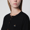 Vivienne Westwood Bea cotton-cashmere cardigan with Orb embroidery, black