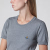 Vivienne Westwood Bea knit cotton-cashmere T-shirt in dark grey