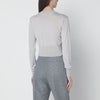 Vivienne Westwood Light grey cropped wool and silk cardigan