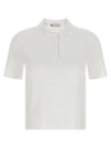 Tory Burch Pointelle Viscose Polo Shirt