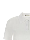 Tory Burch Pointelle Viscose Polo Shirt