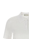 Tory Burch Pointelle Viscose Polo Shirt
