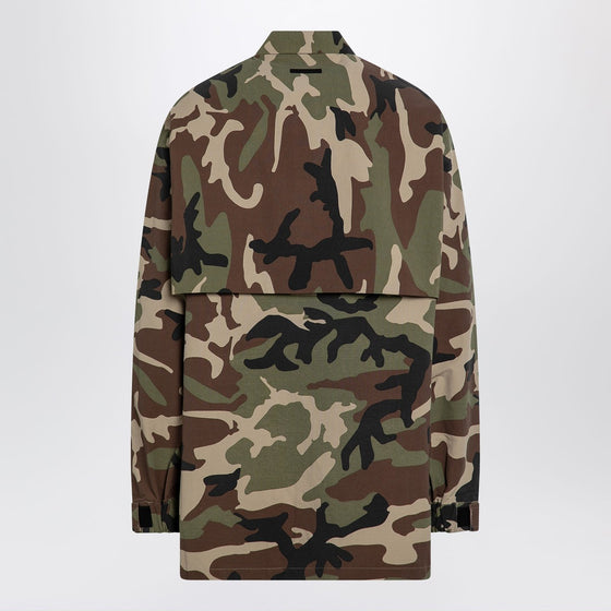 Fear of God Essentials Camouflage recycled nylon blend shirt
