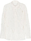 Post Archive Faction Cut-out detail nylon shirt
