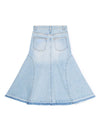 Ganni Flared denim skirt