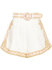 Zimmermann Waverly embroidered linen shorts