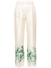F.R.S . Silk printed trousers