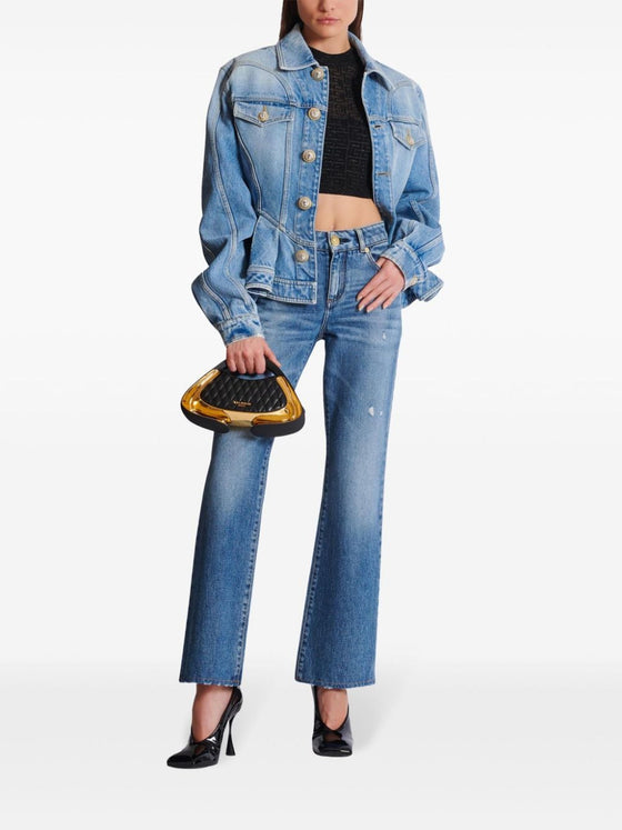 Balmain PB Labyrinth knit top