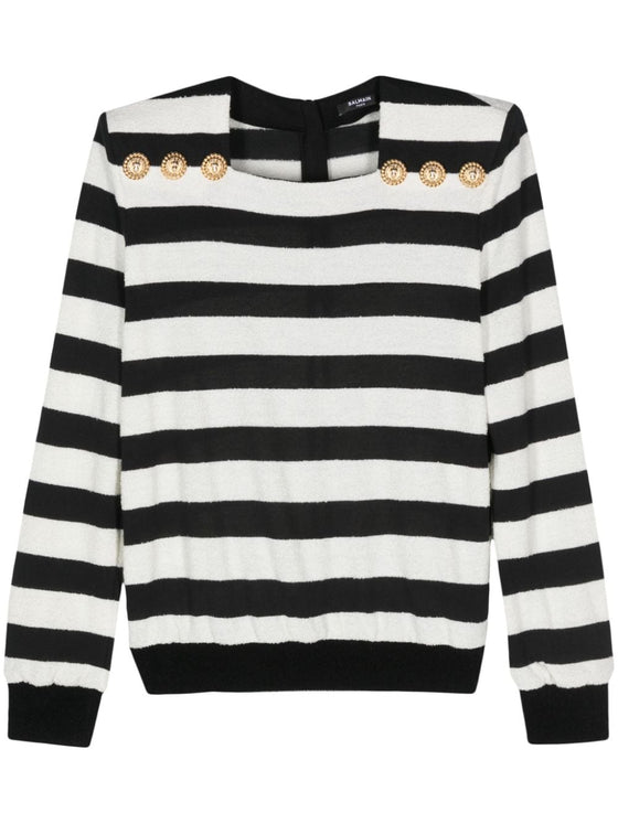 Balmain Striped Sweater