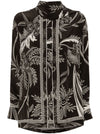 F.R.S . Printed silk shirt