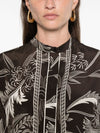 F.R.S . Printed silk shirt