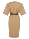 Saint Laurent Cotton twill midi dress