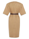 Saint Laurent Cotton twill midi dress