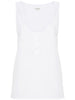 Saint Laurent semi-sheer Henley Tank Top