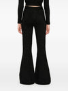 Palm Angels Logo lurex flared trousers