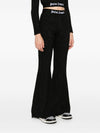 Palm Angels Logo lurex flared trousers