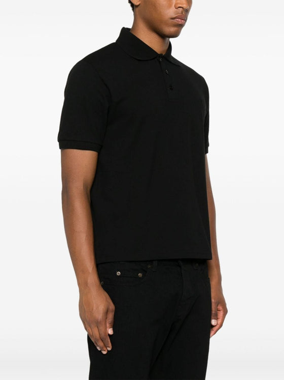 Saint Laurent Piquet cotton polo shirt