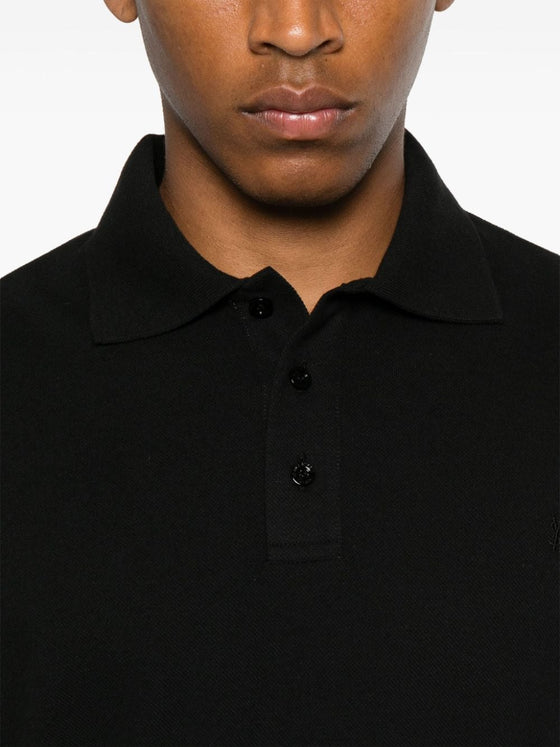 Saint Laurent Piquet cotton polo shirt