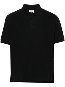  Saint Laurent Piquet cotton polo shirt