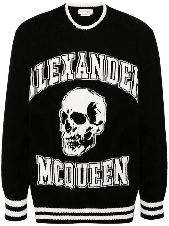 Alexander McQueen intarsia-logo Sweater