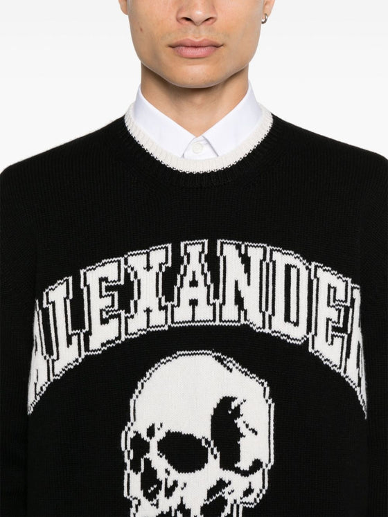 Alexander McQueen intarsia-logo Sweater